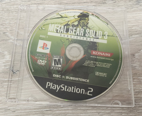 Metal gear solid - gear, subsistence