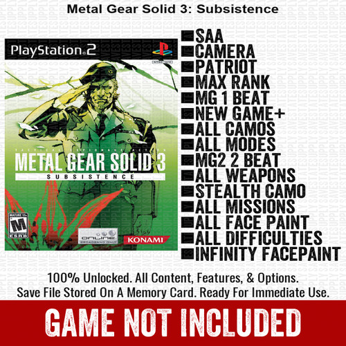 Metal gear solid - solid, 3