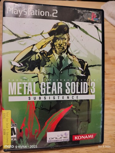Metal gear solid - 3, subsistence
